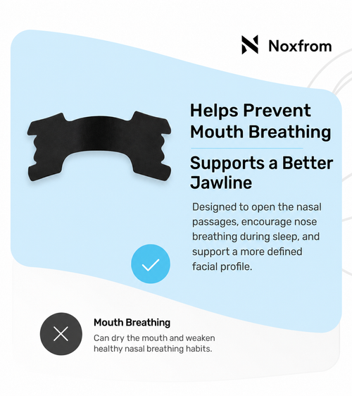 NOXFORM AIR nighttime nasal strips packaging, alternate view