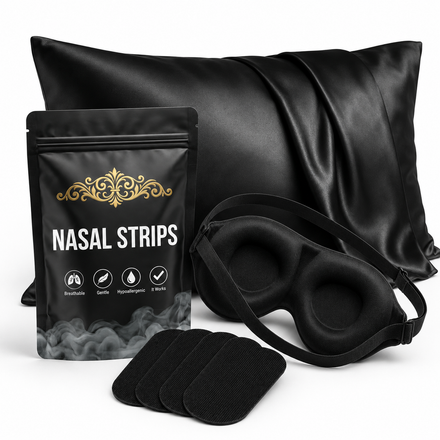 Essential Night System — pillowcase, nasal strips and sleep mask