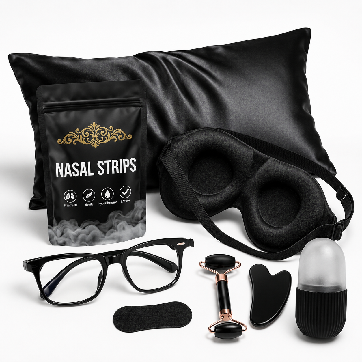 Complete Overnight System — full NOXFORM kit flatlay