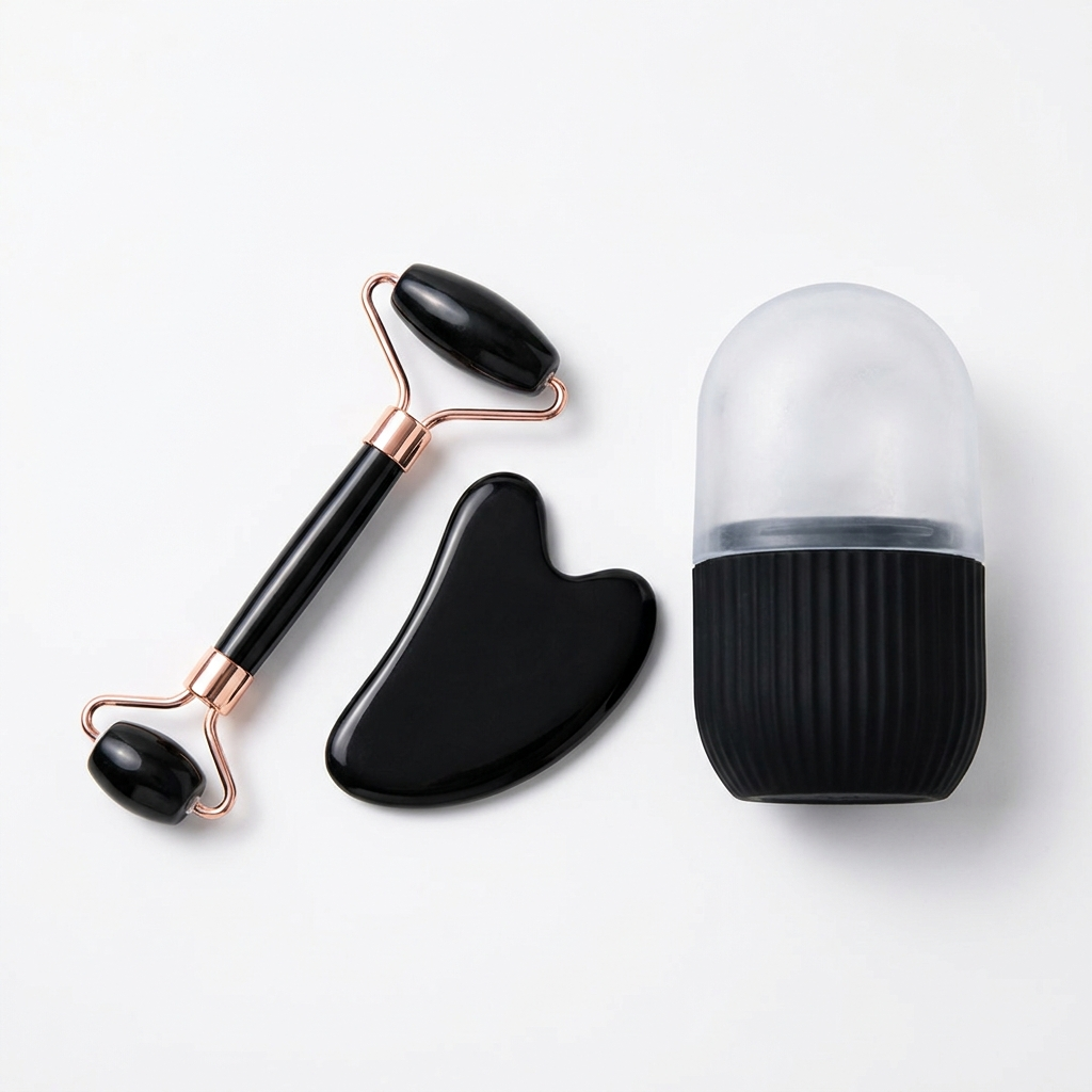 NOXFORM RESET cooling roller set, angled flat lay